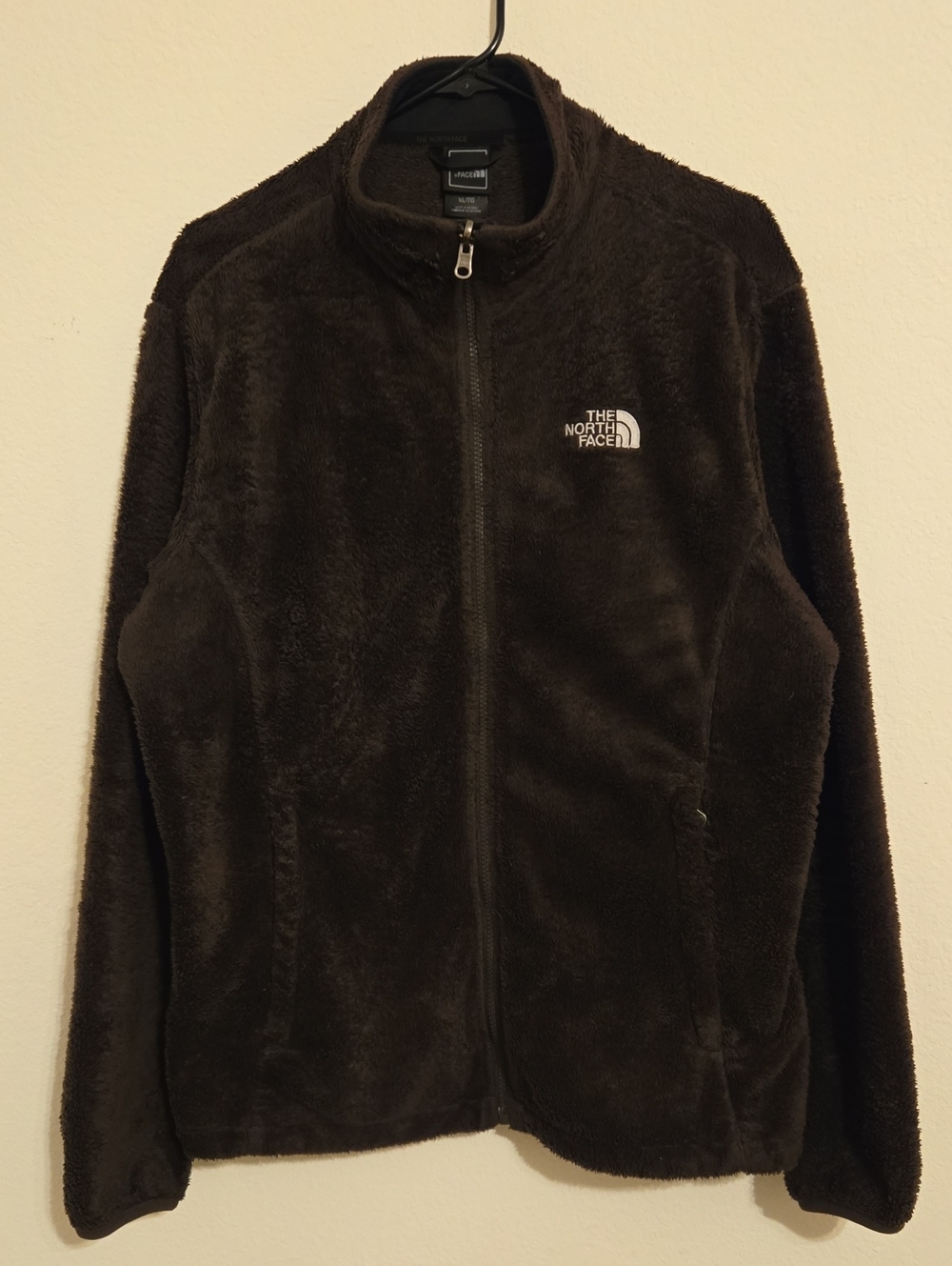 The North Face Women's Dark Brown Teddy Fleece Jacket - XL